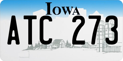IA license plate ATC273