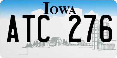 IA license plate ATC276