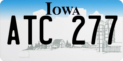 IA license plate ATC277