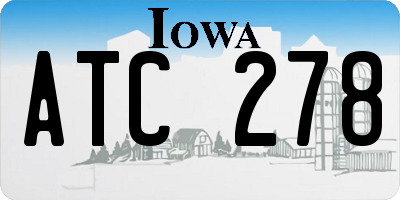 IA license plate ATC278