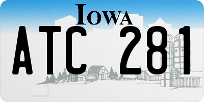 IA license plate ATC281