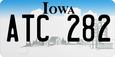 IA license plate ATC282