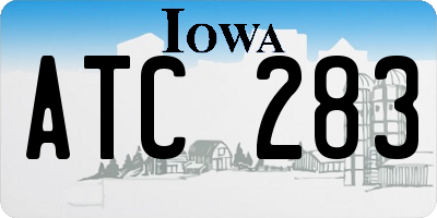 IA license plate ATC283