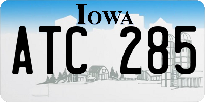 IA license plate ATC285