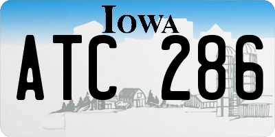 IA license plate ATC286