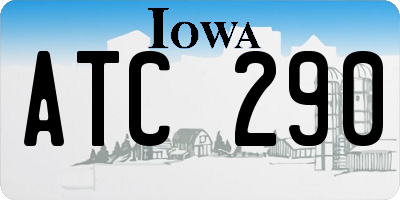 IA license plate ATC290