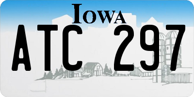 IA license plate ATC297