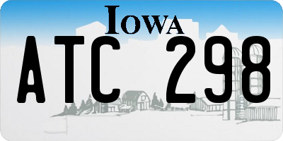 IA license plate ATC298