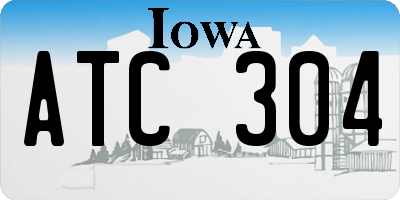IA license plate ATC304