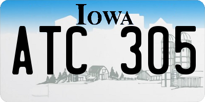 IA license plate ATC305