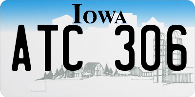 IA license plate ATC306