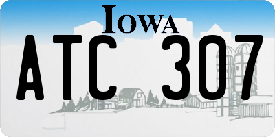IA license plate ATC307