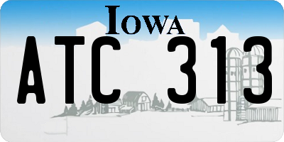 IA license plate ATC313