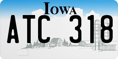IA license plate ATC318