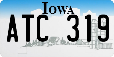 IA license plate ATC319