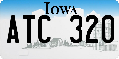 IA license plate ATC320