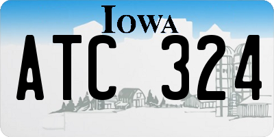 IA license plate ATC324