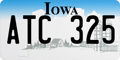 IA license plate ATC325