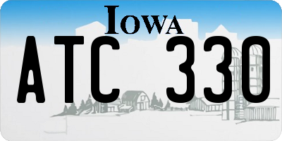 IA license plate ATC330