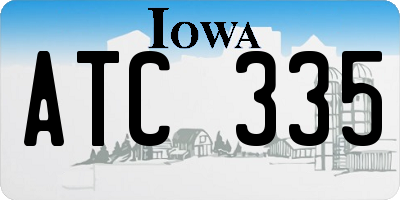 IA license plate ATC335