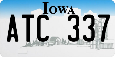 IA license plate ATC337