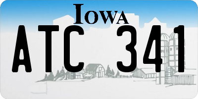 IA license plate ATC341