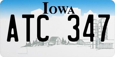 IA license plate ATC347