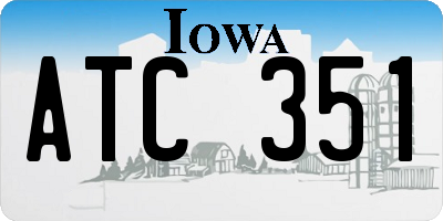 IA license plate ATC351