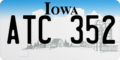 IA license plate ATC352