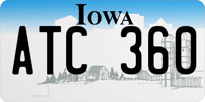 IA license plate ATC360
