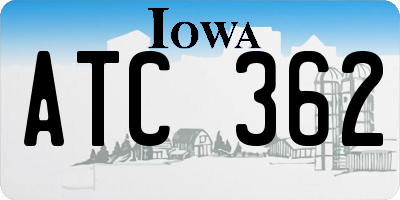 IA license plate ATC362