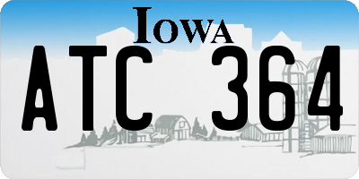 IA license plate ATC364