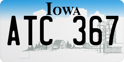 IA license plate ATC367