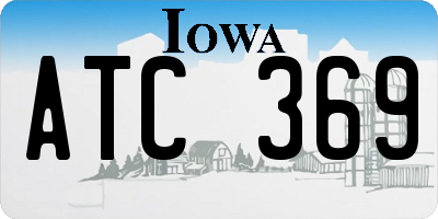 IA license plate ATC369