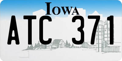 IA license plate ATC371