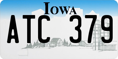 IA license plate ATC379