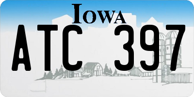 IA license plate ATC397