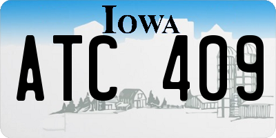 IA license plate ATC409