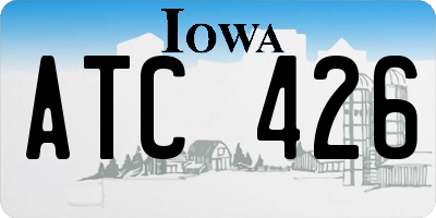 IA license plate ATC426