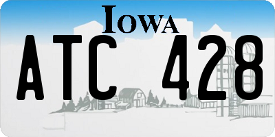 IA license plate ATC428