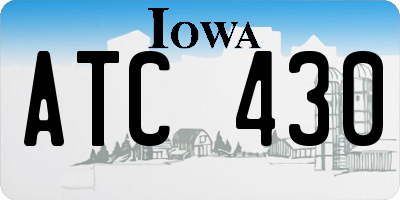 IA license plate ATC430