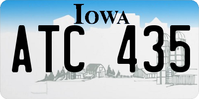 IA license plate ATC435