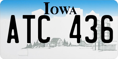 IA license plate ATC436