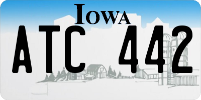 IA license plate ATC442