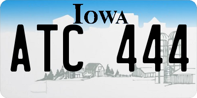 IA license plate ATC444