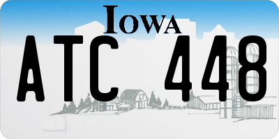 IA license plate ATC448