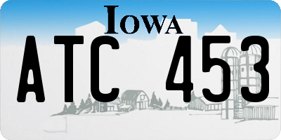 IA license plate ATC453