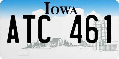 IA license plate ATC461