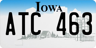 IA license plate ATC463