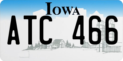 IA license plate ATC466